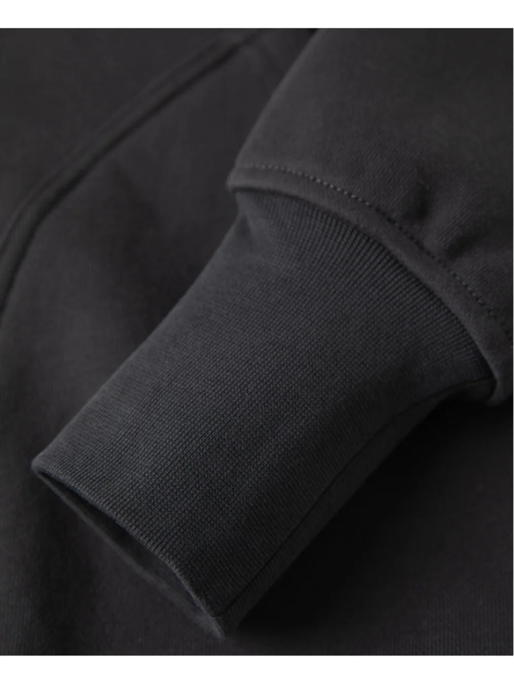 17.5 oz Terry Cloth Zip-Up Hoodie - Vintage Black Non Stock Mfg. Co. - Picture 7 of 15